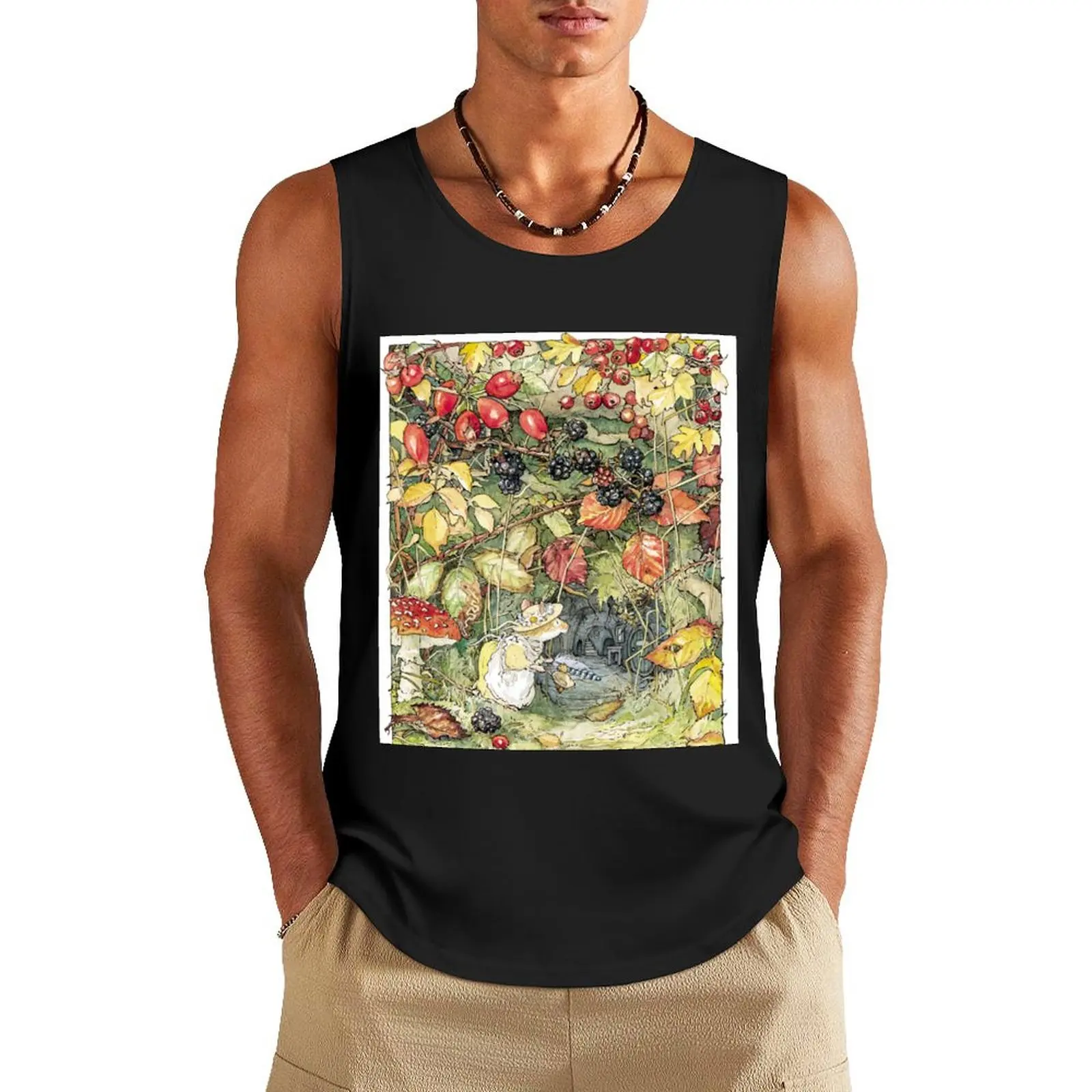

Primrose at the entrance to the tunnels Tank Top running shirt underwear male top gym Men's t-shirts t-shirts man