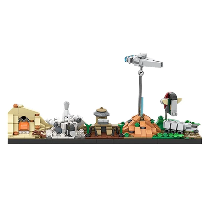 Bricklink Space Wars City Skyline Architecture AT-AT Destroyer Millennium Spaceship Set Building Blocks Kid Toys Christmas Gift