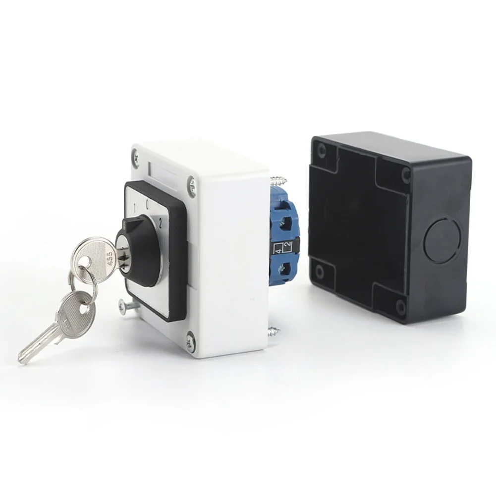 SZW26-20 20A 3-Position Manual Rotary Switch With Key Lock Sealed Box for AC/DC Circuits in Power Generation and Distribution
