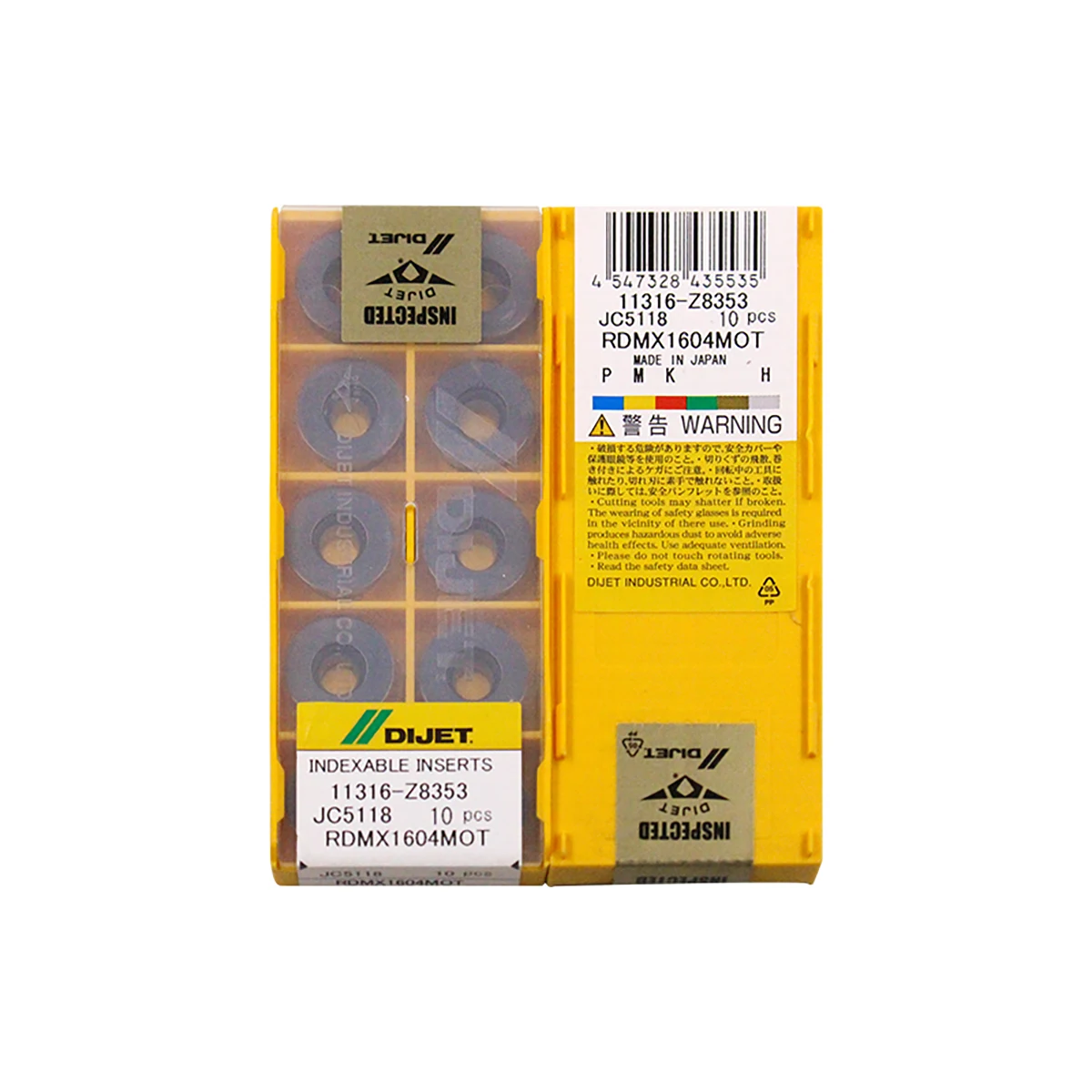 

100% Original RDMX1604MOT JC8015/JC5118 Milling & Turning Cutters