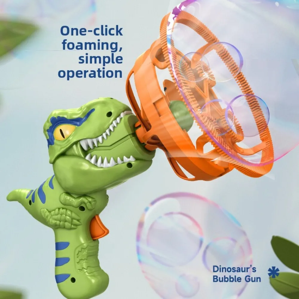 Dinosaurier-Shooter-Handblasenmaschine für Kinder im Freien, Sommerspielspielzeug, lustiges Aktivitätsgeschenk für Kinder im Alter von 3, 4, 5, 6, 7, 8 Jahren