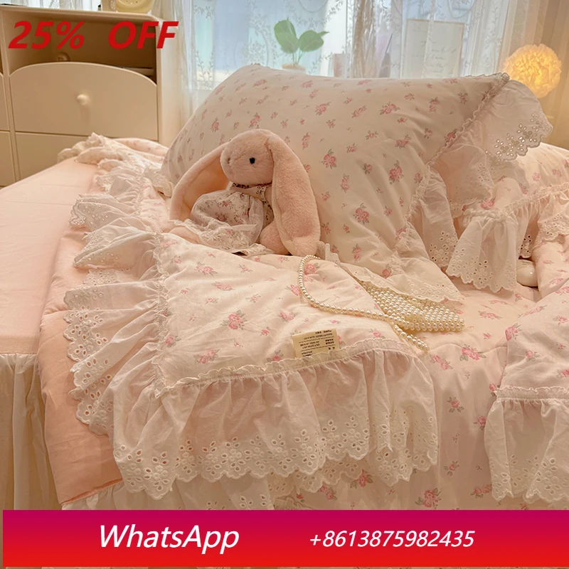 

Summer quilt washed cotton lace rag series air conditioner quilt high quality