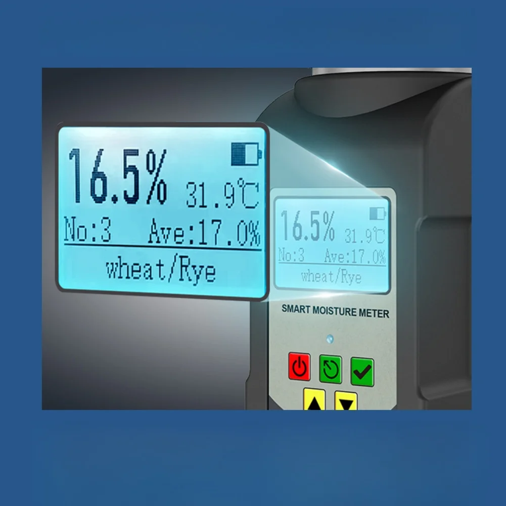 25 Grain Moisture Meter for Accurate Measurement of Coffee Cocoa Beans with Automatic Temperature Compensation and Data Storage