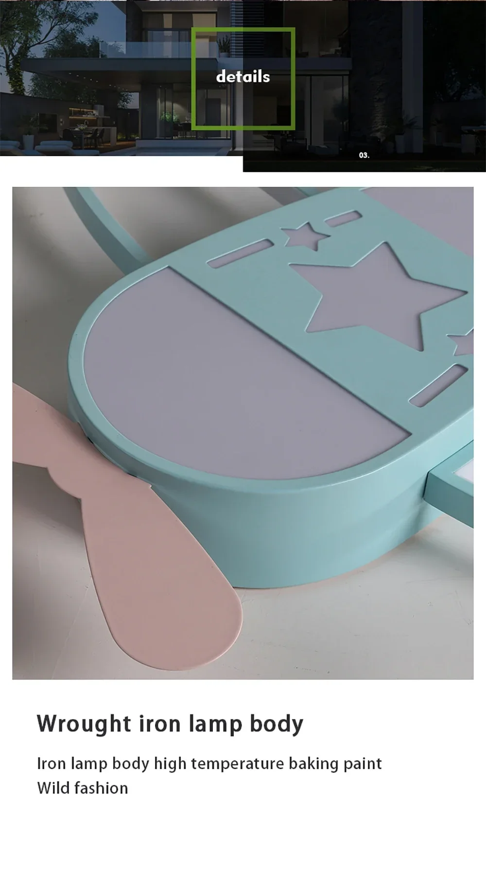 Flugzeug Deckenleuchte Cartoon Kinder Deckenleuchte Kreatives Design Led Weiß Lampe Wohnzimmer Esszimmer Baby Kinderzimmer Zimmer Dekor Lampe – Detail 31