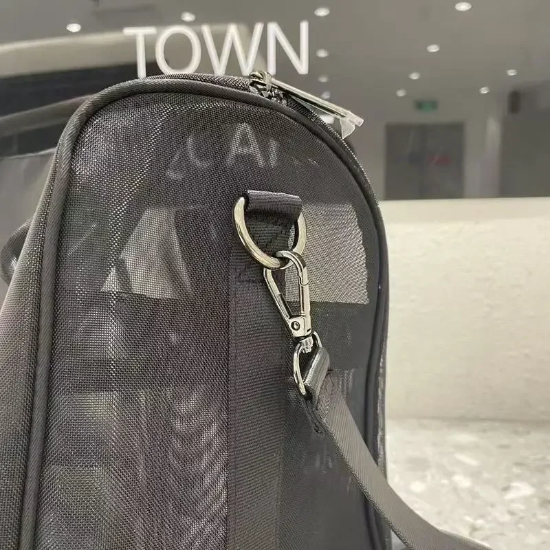 Designer Duffle Yoga Transparent Mesh Fitness Bag  Training Shoulder Crossbody Sport Bags For Women Fitness Travel Gym Bags