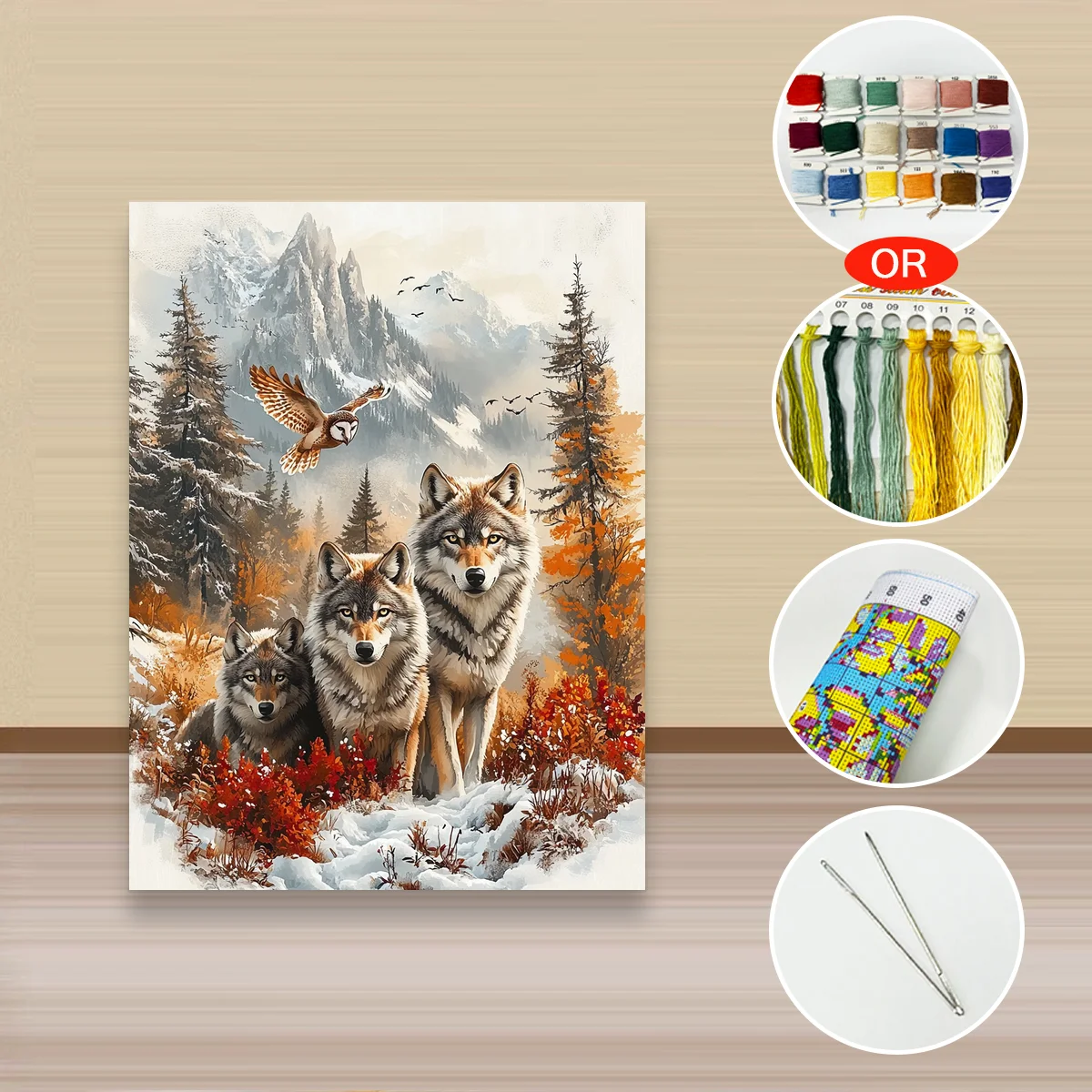 1 Stück 30x40 cm/11,8x15,7 Zoll, 11CT/14CT Kreuzstich-Set, DIY Valentinstagsgeschenk, Stickerei-Set für Festivals, Porträts – Detail 3