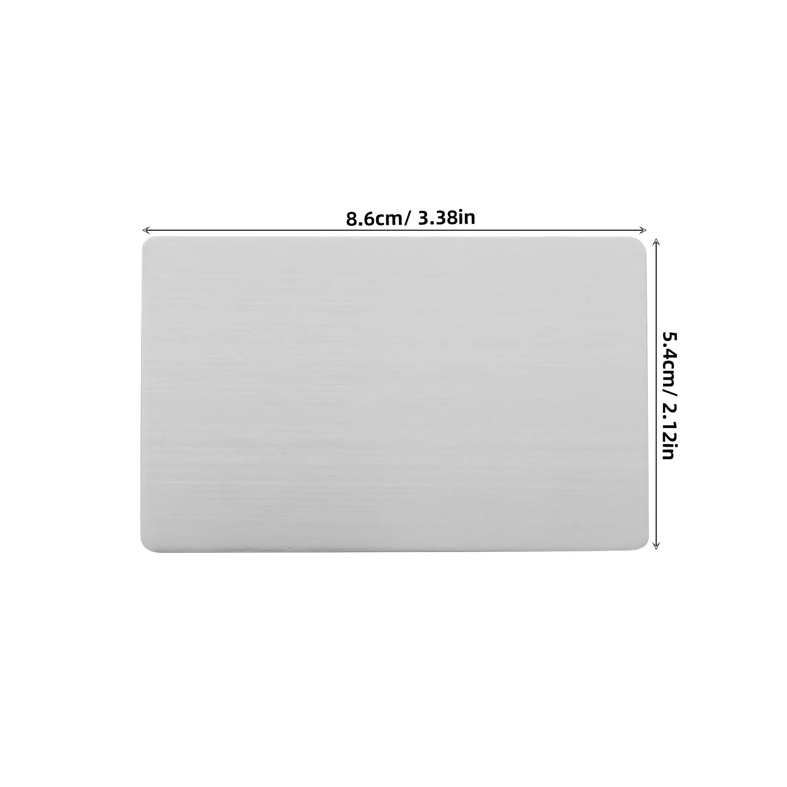 5pcs Stainless Steel Blank Name Plates For Engraving, Metal Tags For Office Business Cards, Stainless Steel Labels Name Sign DIY view 5