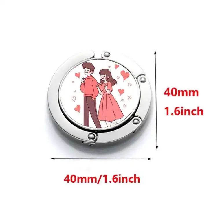 10pcs/lot Sublimation Metal Bag Desk Hanger Hook Blanks for DIY Printing