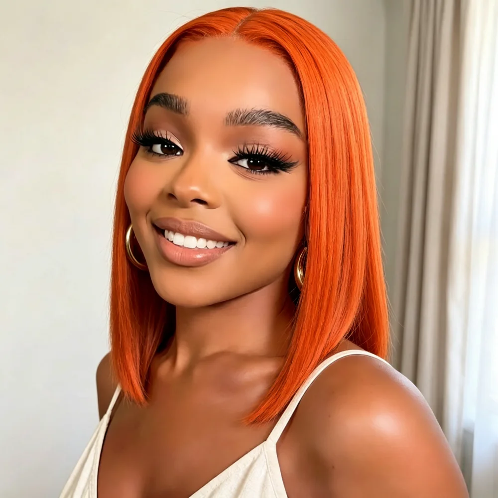 orange-ginger-13x4-lace-front-bob-human-hair-wighuman-hair-straight-short-bob-wig-pre-plucked-natural-hairline