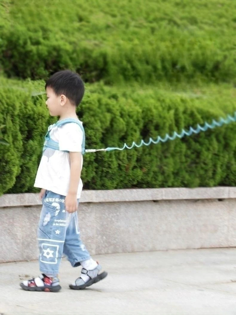 Cinturón de tracción de seguridad antipérdida para niños, Correa y pulsera de doble uso, protección de malla gruesa