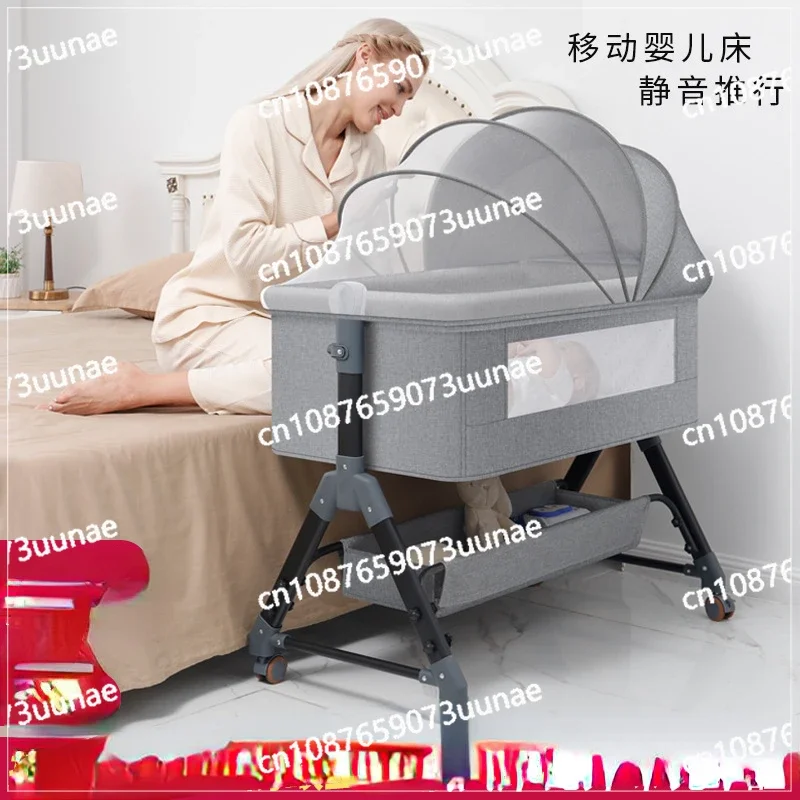 Cradle bed multifunctional mobile foldable