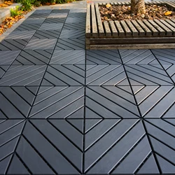 Plastic Interlocking Deck Tiles,44 Pack Patio Deck Tiles,12