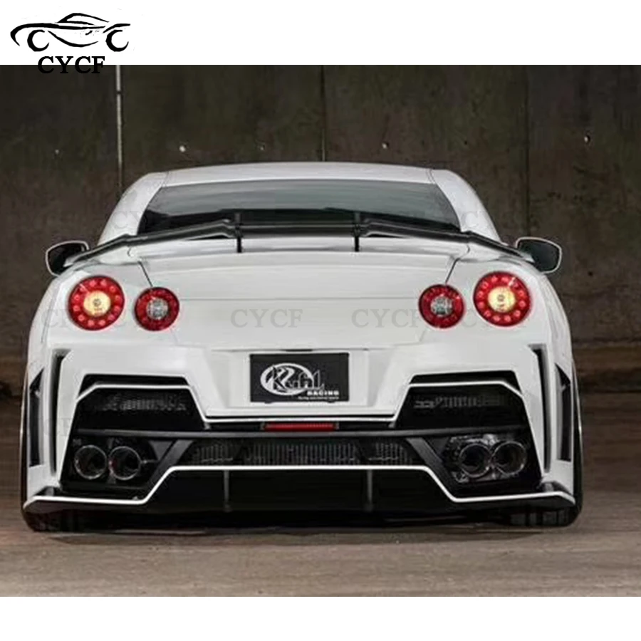 For Nissan GTR GTR35 2008-2018 High quality Carbon Fiber Spoiler Tail fins Rear Trunk Guide Wing Rear Wing Body Kit