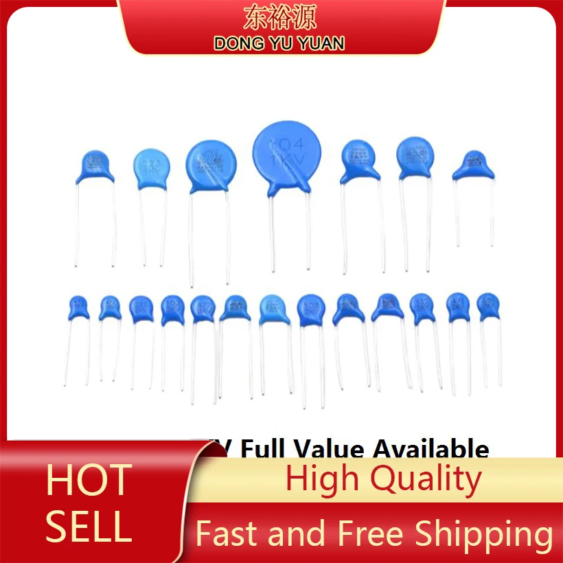 20PCS 1NF/222 2.2NF PF 1000V 커패시턴스 82PF 820/100PF 101/150PF 세라믹 커패시터 1KV 151/470PF 471/560PF 561/102