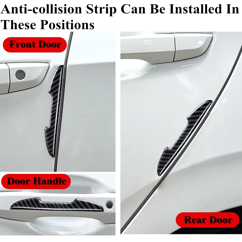 for Jeep Wrangler TJ JK JL Gladiator JT 1997 Up Door Anti-collision Strip Stickers Door Edge Protection Car Exterior Accessories