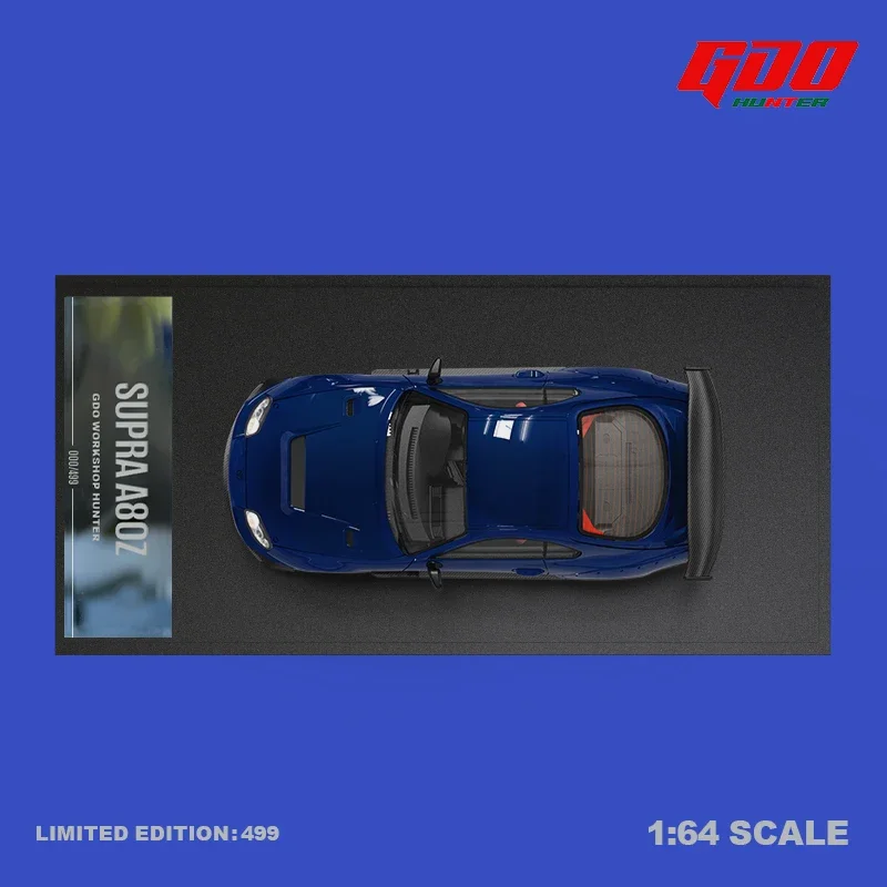 B-M TimeMicro X GDO 1:64 SUPRA A80Z Blaues Modellauto