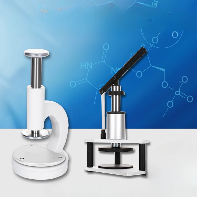 

Microscope metallographic sample flattener, direct pressing lever