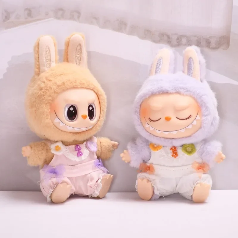 

Bright Overalls for Labubu Dolls Fresh Color Fashion for Plush Labubu Dolls Clothes Set