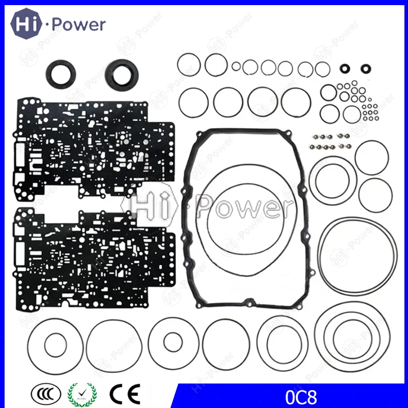 

TR80SD 0C8 Automatic Transmission Clutch Repair Kit Gaskets For VW AUDI Gearbox Seal Overhaul Kit TR80-SD Oil Seal OC8