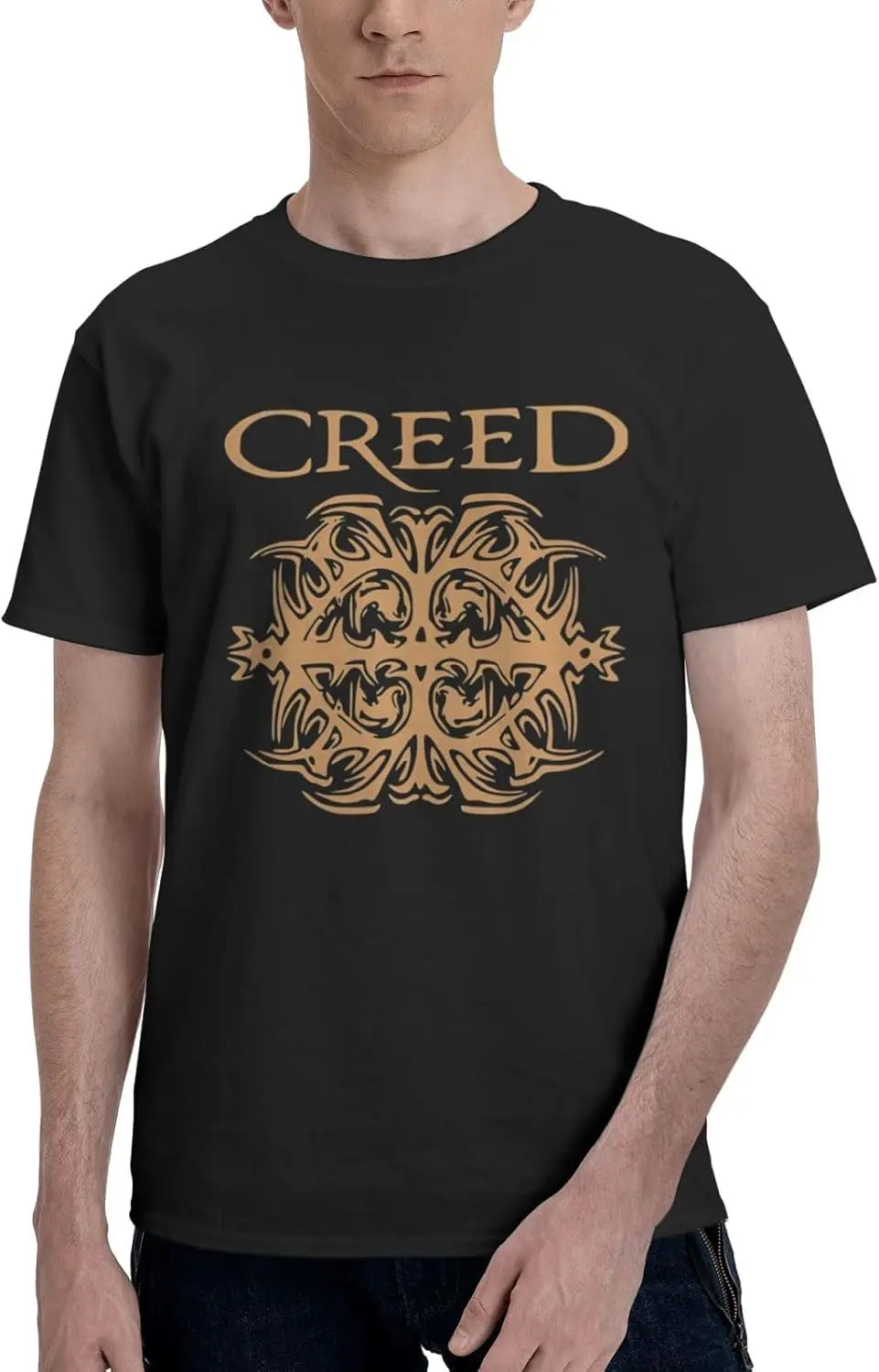 

Мужская и женская туристическая рубашка Creed Band с музыкальными пилотами, новинка, хлопковые футболки с короткими рукавами Topsblack