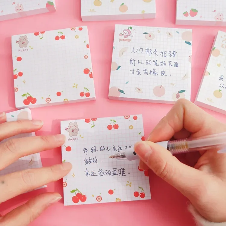 80pcs Internet Celebrity High-looking Small Fresh Sticky Notes Sticky Notes for Students To Leave Messages and Take Notes