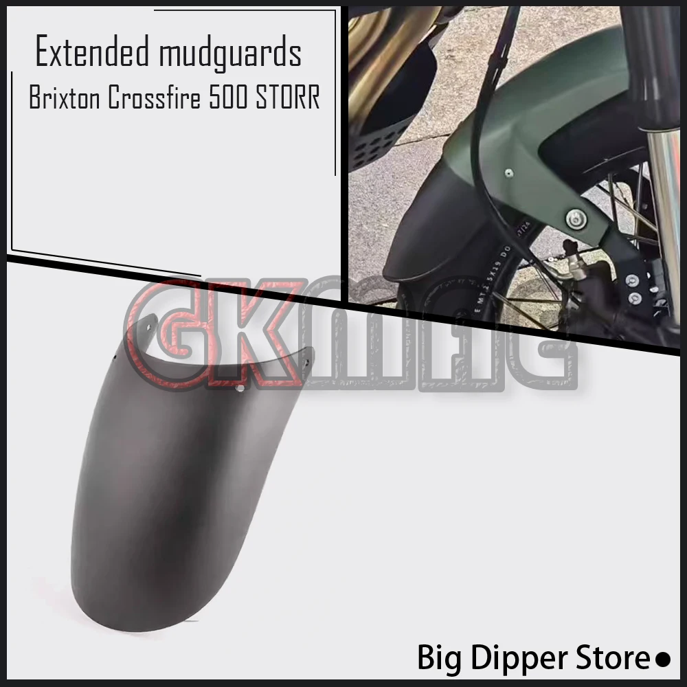 

New For Brixton Crossfire 500 STORR 500STORR Motorcycle Modification Front Fender Extension Board Extended Mudguard
