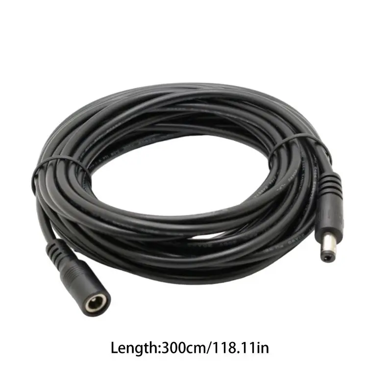 DC Camera Extension Cable DC 12V Security Camera Extender Cable Male To Female Stable Data Transmission Supply Adapter Cable For