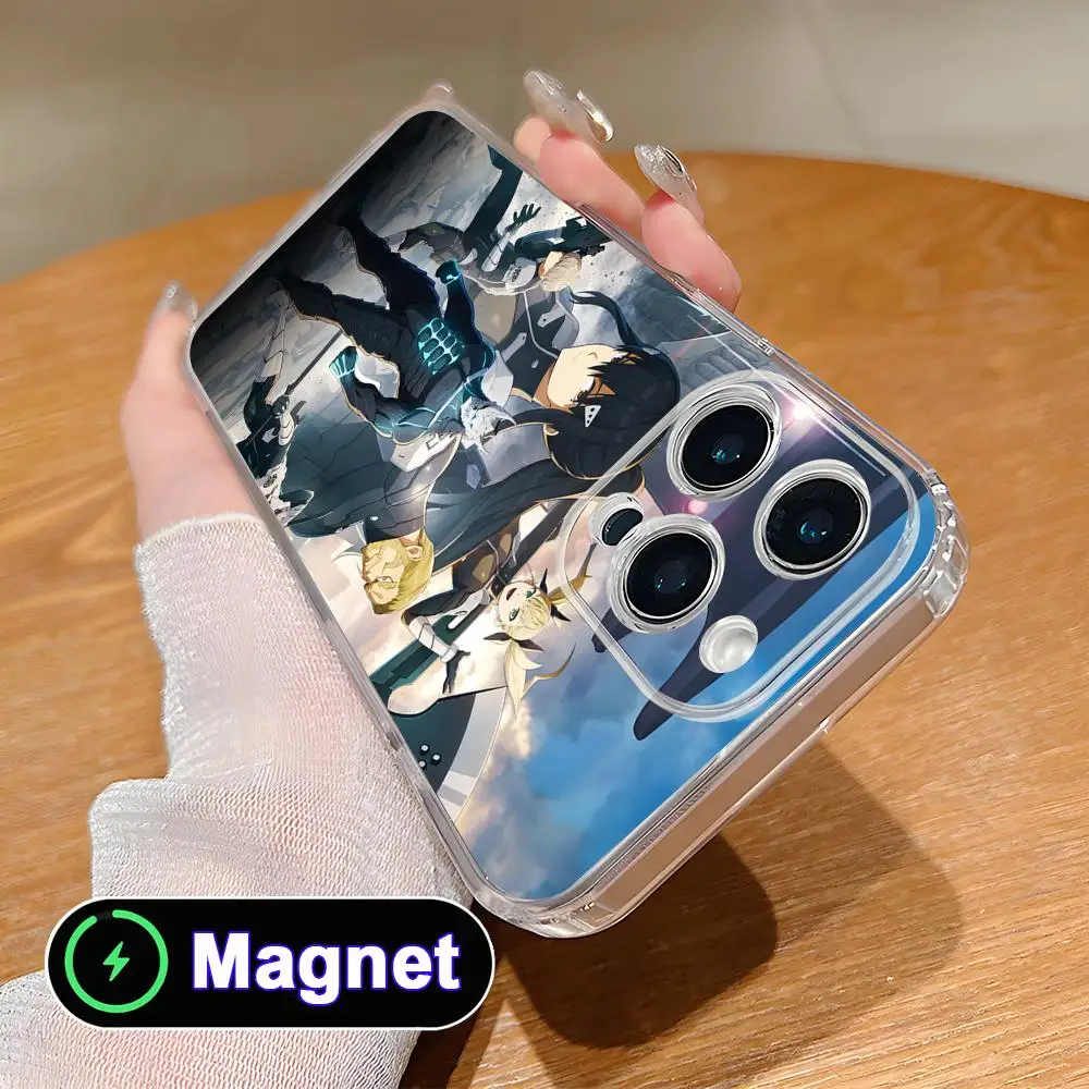 

Kaiju No.8 Kafka Hibino Phone Case for iPhone 17 16 15 14 13 12 11 Air Pro Max Plus Mini Soft TPU Clear Magsafe Cover