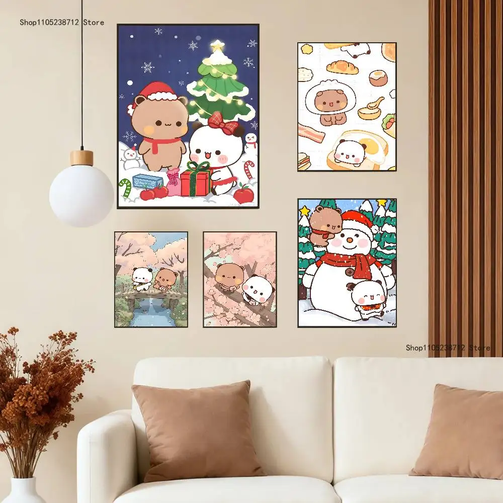 لطيف BuBu DuDu ملصق متعدد الأغراض جدار الفن لغرفة المعيشة غرفة نوم مكتب المدخل بار ديكور المنزل هدية