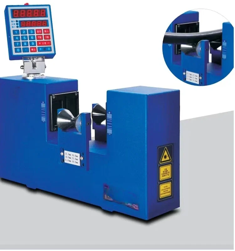 Diameter of wire and pipe of laser scanning caliper
