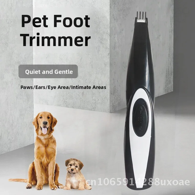 

Electric Pet Hair Clipper for Cats And Dogs with Feet Carving ABS Material Black Pink Blue - Pet Hair Trimmer Shaver for Animals