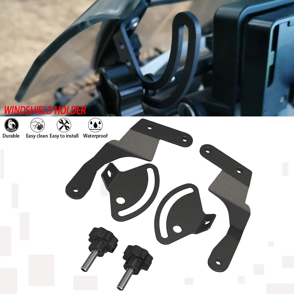 

For BMW R1200 R1200GS ADV 2013 - 2023 Windshield Support Holder R1250GS R 1250 GS Adventure Windscreen Strengthen Bracket Kits