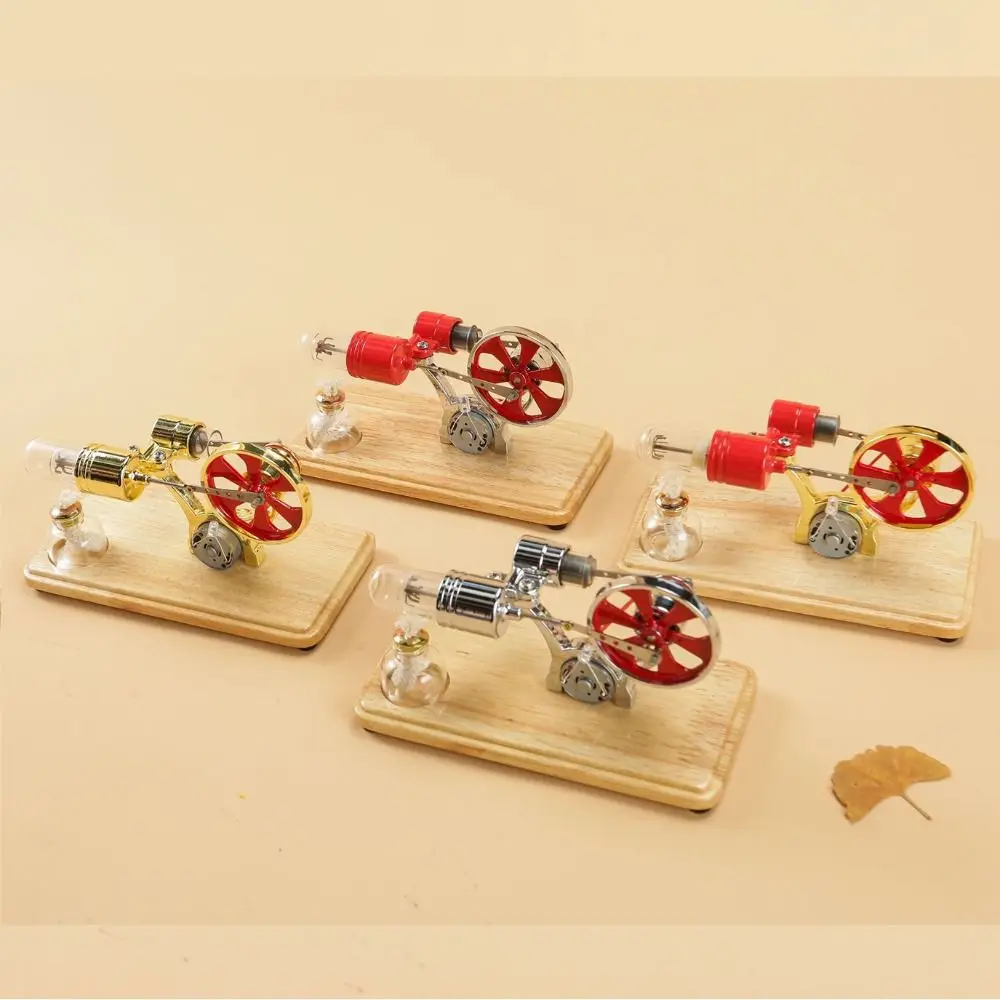 

Colorful LED Stirling Engine Motor Model Technology Inventions Zinc alloy Science Experiment Toys DIY Teaching Kit