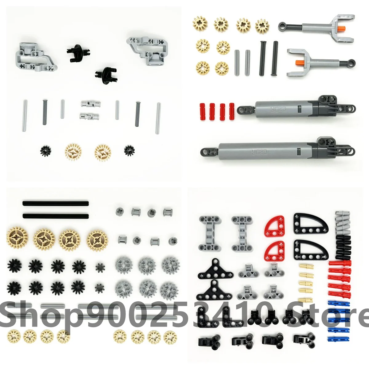 High-Tech Technical Parts Pin Beam Liftarm Axle Connector Panel Gear Car Motorcycle Building Blocks Bricks Technology Set Toys