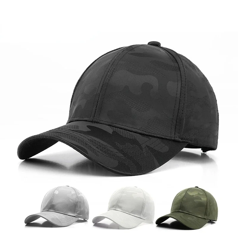 

New Fashion Adjustable Baseball Cap Unisex Camouflage Camo Black Cap Casquette Hat Men Women Casual Desert Hat