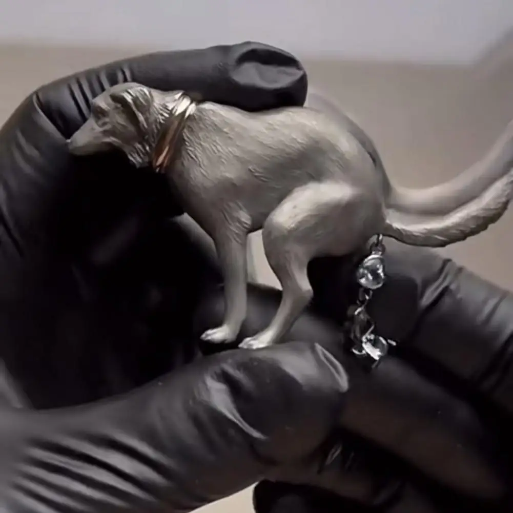 الكلب بروش حجر الراين القلب الكلب التبرز بروش المضادة للانزلاق معطف طوق حقيبة الديكور مجوهرات للملابس اليومية الملابس حلية #3