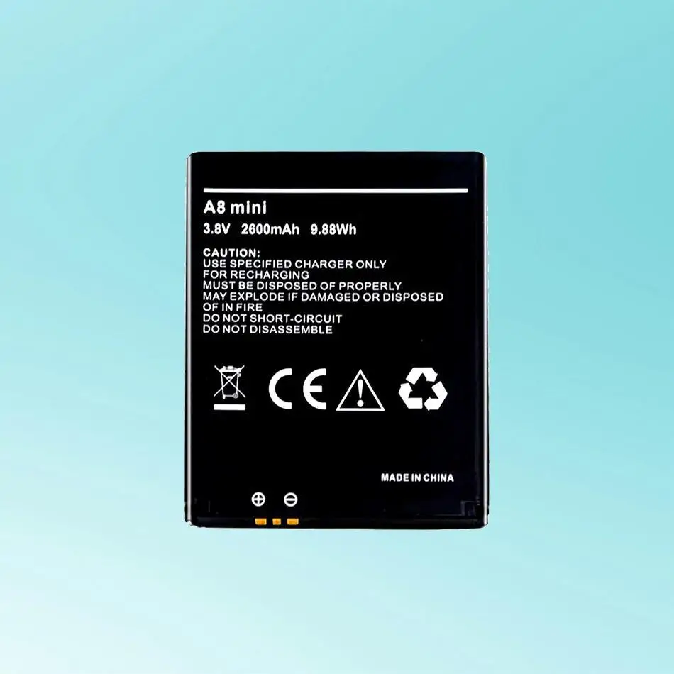 

Для Agm A8 Mini аккумулятор мобильного телефона 2600 мАч надежная замена