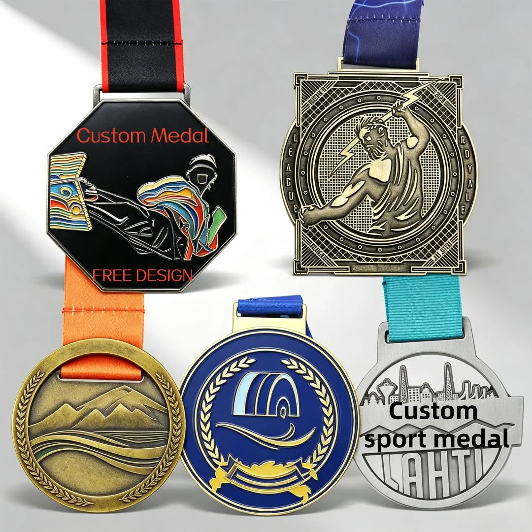 Custom Engraved Medals Hot Sale Customised Gold Running Metal Medal Custom Marathon Finisher Sport Medals Manufacturer for Medal