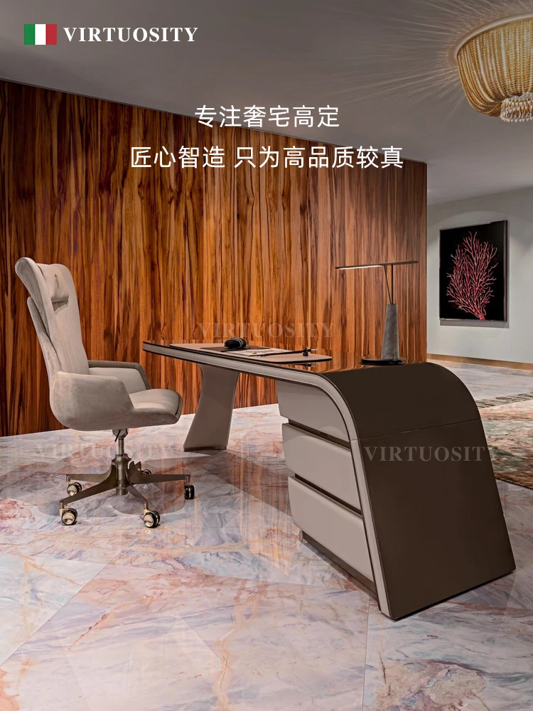 Italian luxury desk Italian designer alien boss desk senior sense writing desk home computer desk