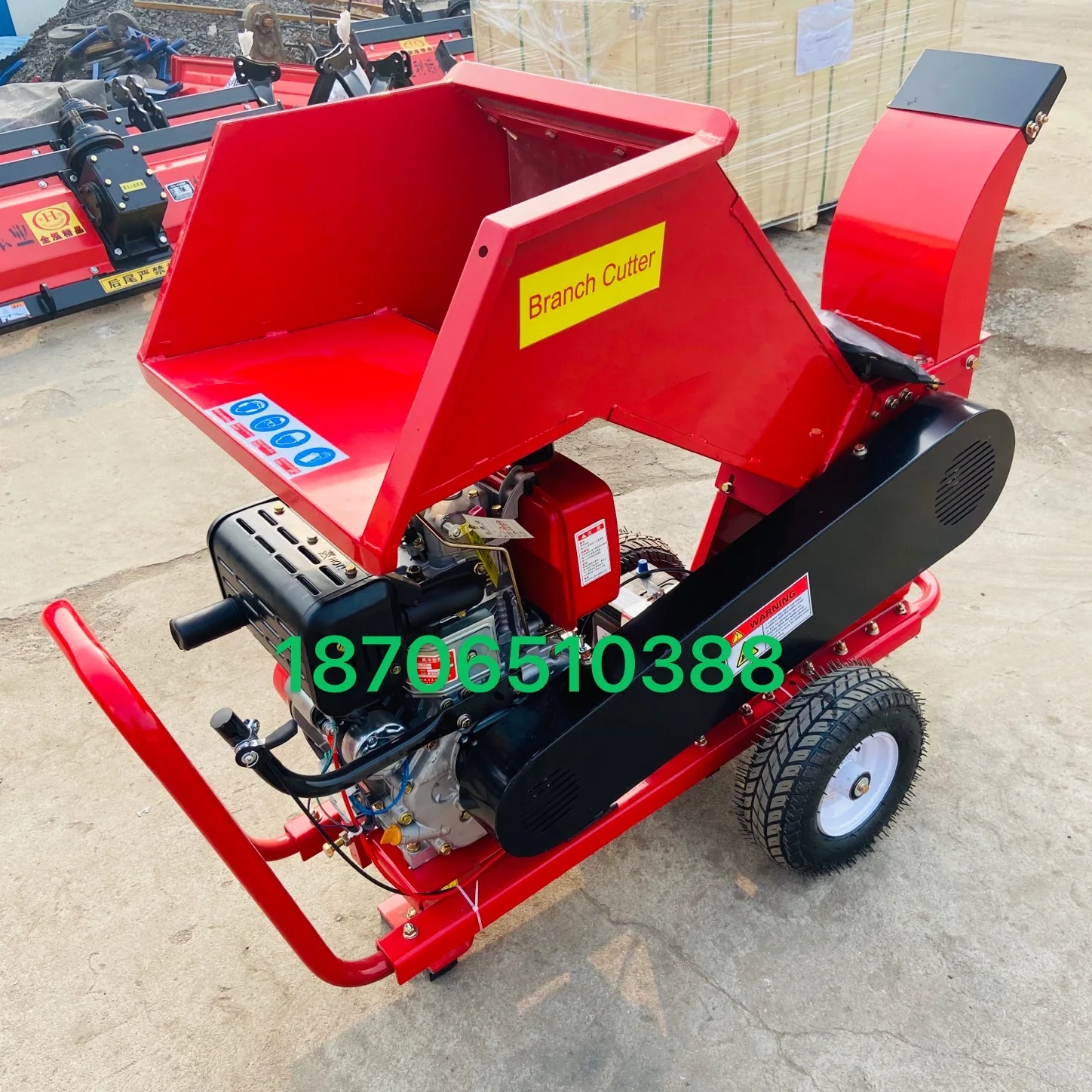 Orchard Special Branch Grinder Mobile Diesel Wood Crusher Grinder