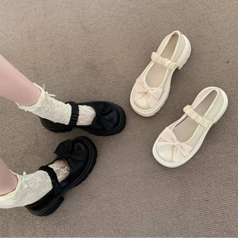 Mädchen Mary Jane Schuhe mit Schleife, Herbst 2026 Neuheit, Schul- und Festtags-Schuhe, Rutschfest, Trendige Prinzessinnen-Partyschuhe – Detail 7