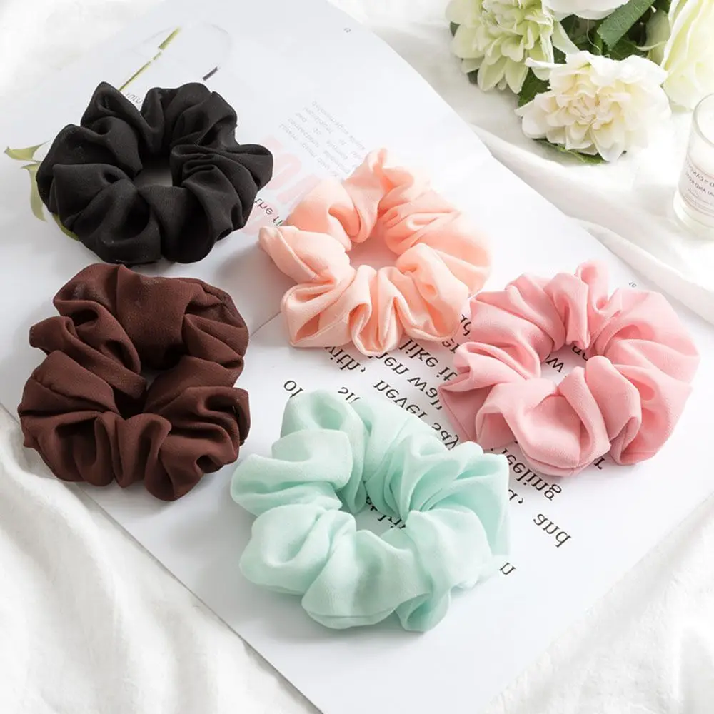 

Lady Girls Chiffon Dance Hair Accessories Sports Ponytail Holder Scrunchie Ring Hair Tie Hair Rope