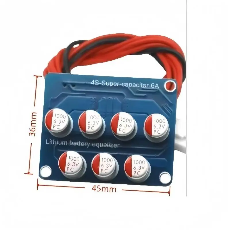 1 Set 4S 6A Capacitive Active Balancer Board, 4 Strings Li-ion Battery BMS Energy Transfer Balance Module view 6