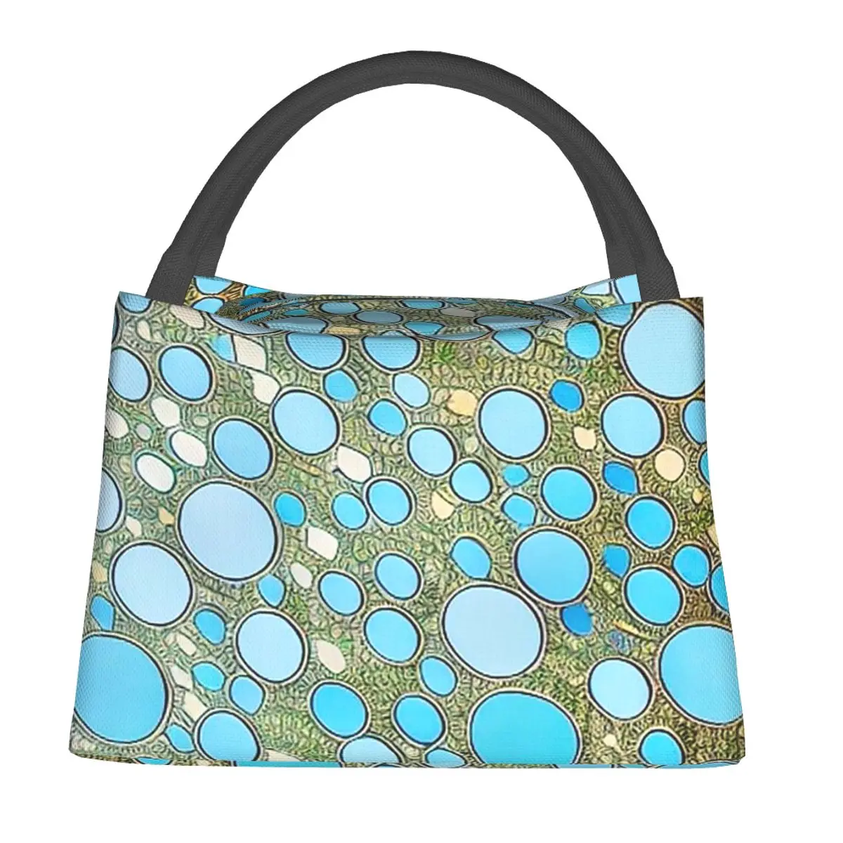 Japanese Artist Yayoi Kusama Lunch Bags Insulated Bento Box Lunch Tote Picnic Bags Cooler Thermal Bag for Woman Student Work