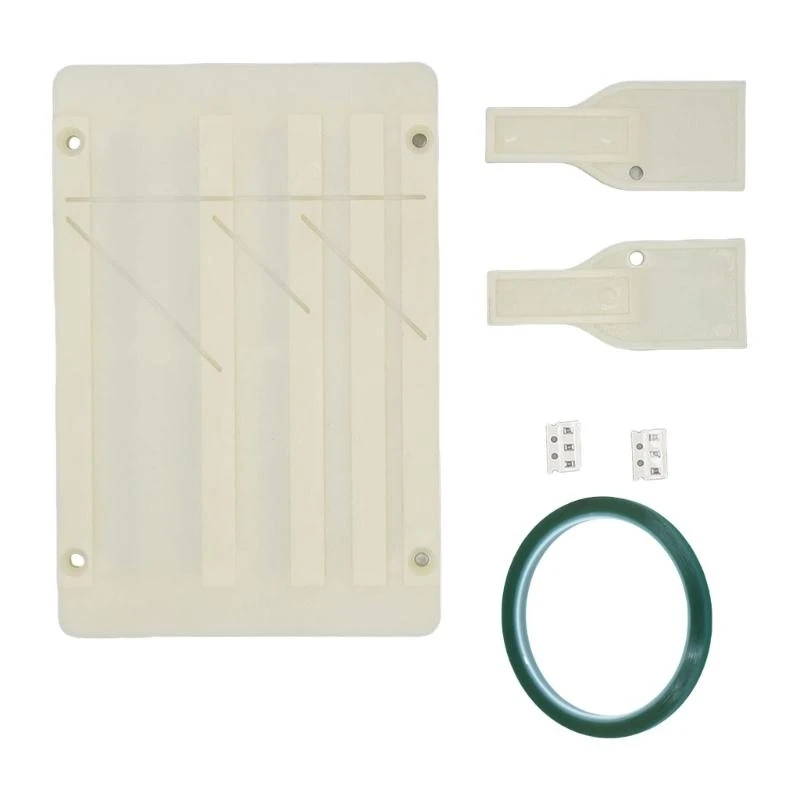 1/4 10inch Tape Splicing Set, Open Reel Tape Splicing Block for 1/2 & 1/4 Open Reel Sound Splicing Splicing Tape