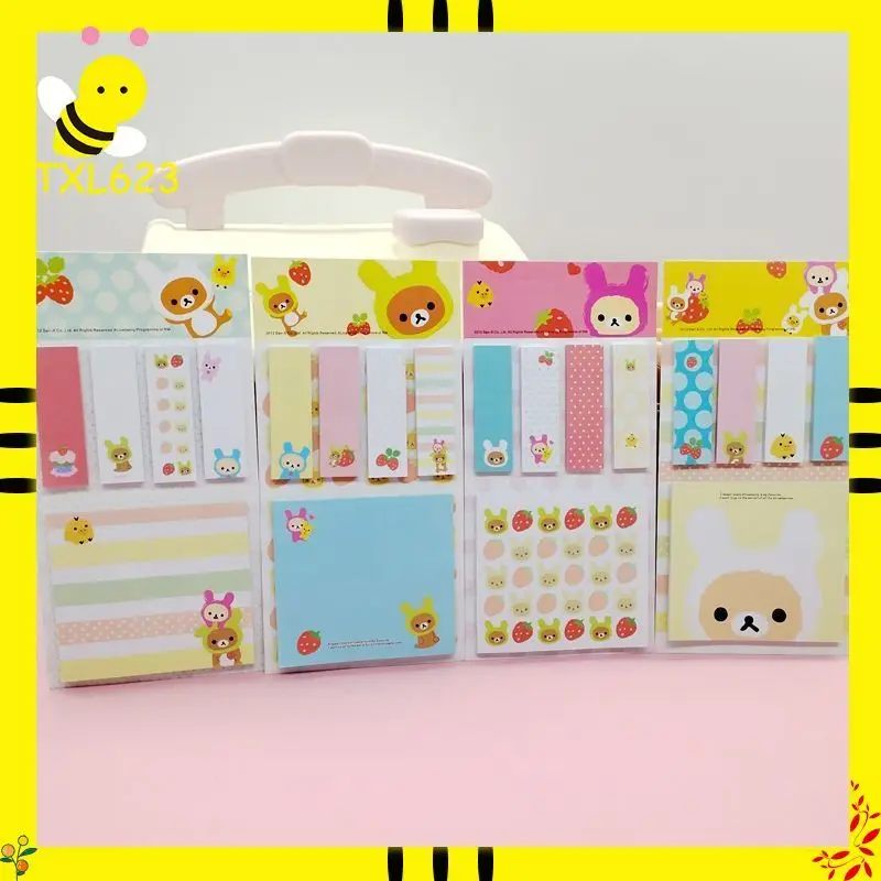 

Лидер продаж, стикеры Rilakkuma, милый блокнот с медведем для отдыха, детские школьные канцелярские принадлежности Kawaii, офисные аксессуары, подарок для детей