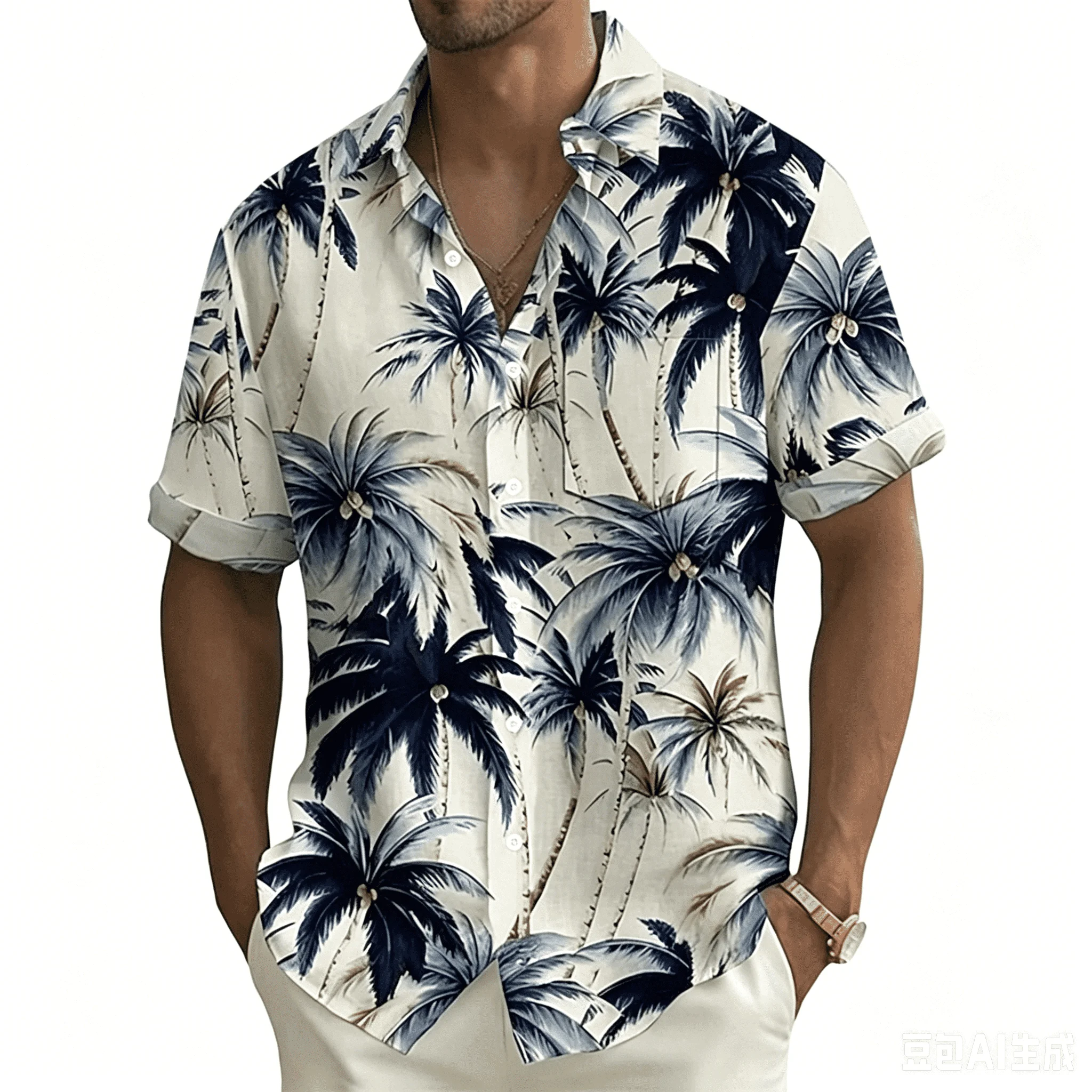 2026 Hawaii-Hemd für Herren und Damen, 3D-gedrucktes Tropenpflanzen-Hemd, schnelltrocknend, Sommer-Kurzarm-Oberteil, modisch – Detail 6