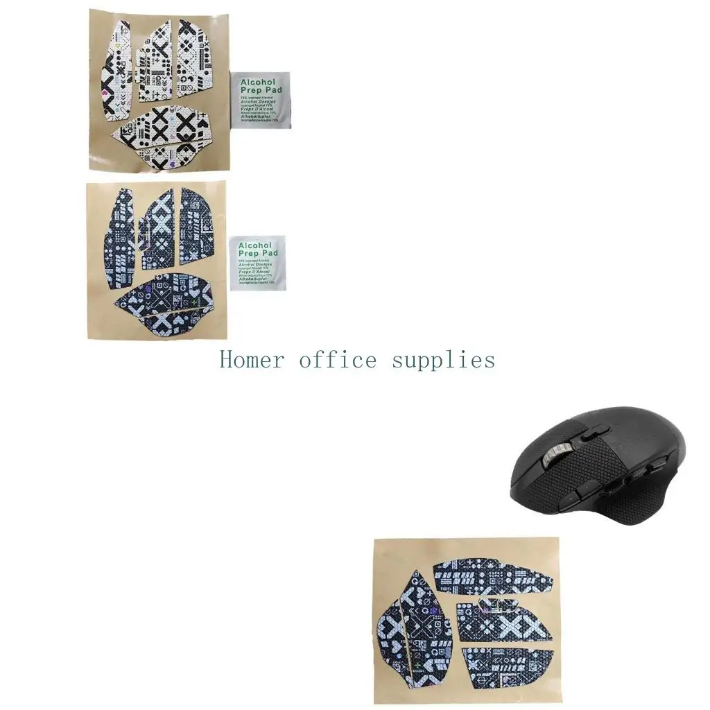 K43B Professional Mouse Grip Tape Non-Fading Mouse Side Stickers for G604 Non slip