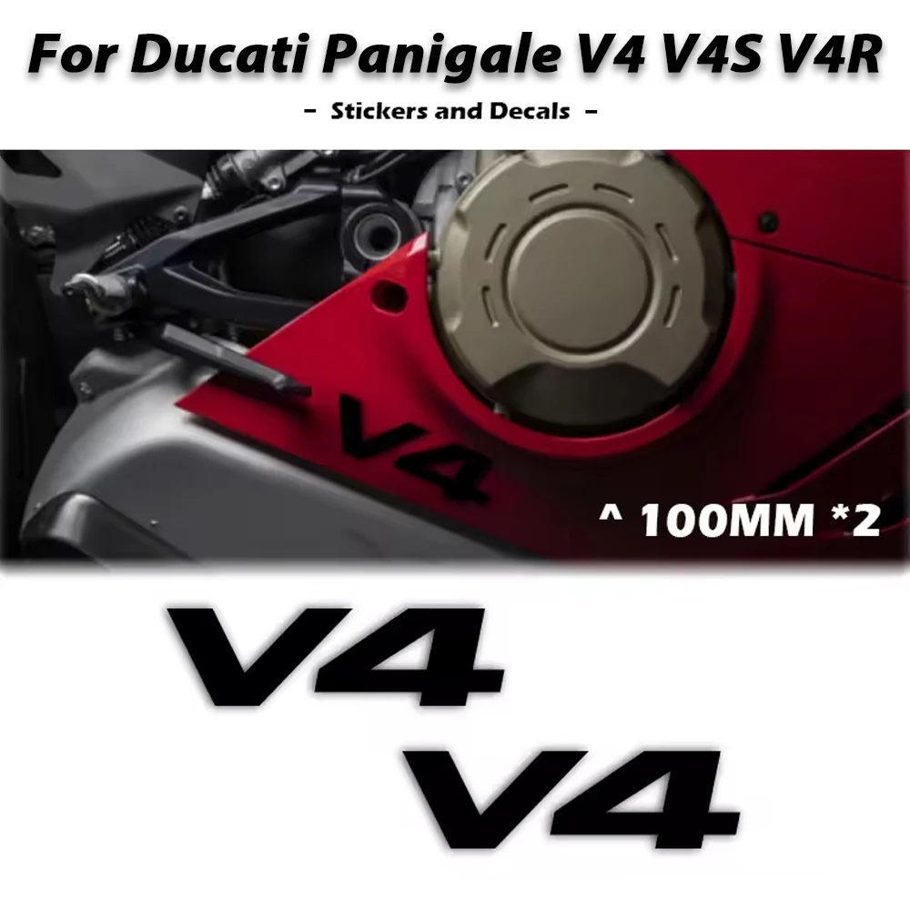 For Ducati Panigale V4 V4S V4R V4SP Engine Fairing Protection Sticker Logo Decal Custom Color Hollow Design