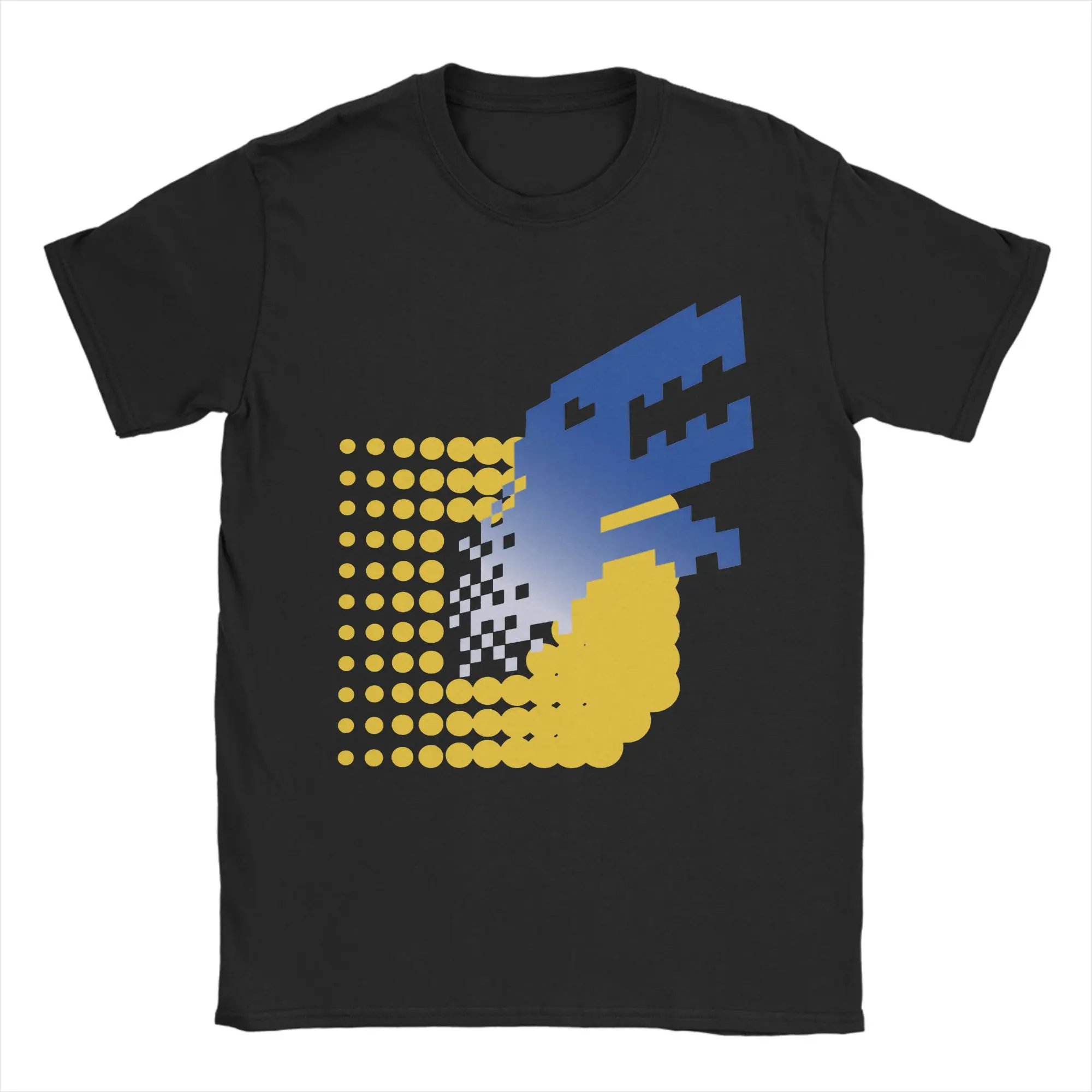 Harajuku Digimon Tamers Logo T-Shirts für Herren, 100 % Baumwolle, kurzärmelig, nostalgisches Anime-Sommer-Top-T-Shirt mit Rundhalsausschnitt – Detail 1